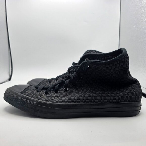 Converse All Star Woven High Top Mens Sise 10.5 Black Casual Shoes Outdoors Walk - Picture 12 of 12